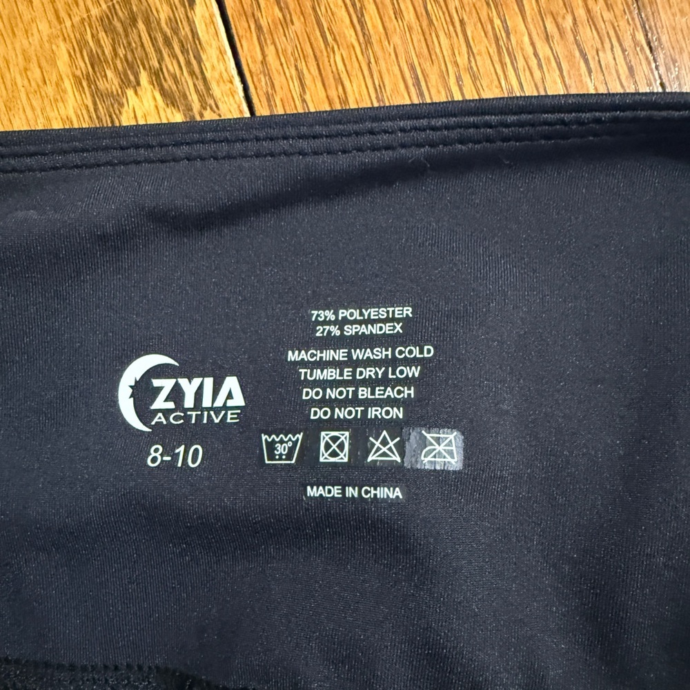 ZYIA Black Spandex Blend Leggings